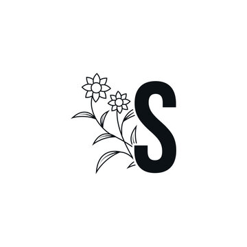 recommend clip art: Elegant Vector Flower Letter p,q,r,s,t,u Design Logo with Flower Plant Idea for Beauty Cosmetic Logo