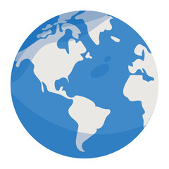 Isolated earth globe sketch image Vector