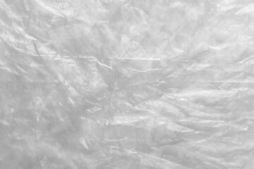 Close up of plastic foil background, Abstract background of a white color made of paper.