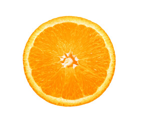 Orange slice on transparent png