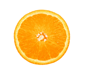 Orange slice on transparent png