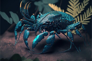 Fantasy Alien crustaceans generative ai