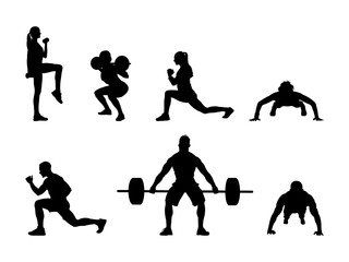 Physical Fitness Silhouette Collection