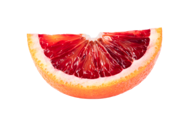 sliced blood oranges on transparent png