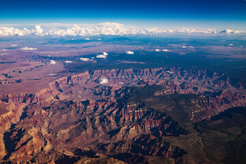 By flying to Los Angeles, you can see the sky over the Nevada deserts. The deserts lead to places...