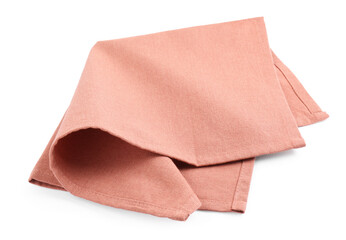 Fototapeta na wymiar Stylish color fabric napkin isolated on white