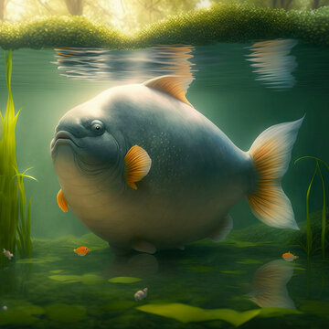 Big Fish In A Little Pond - Concept Illustration