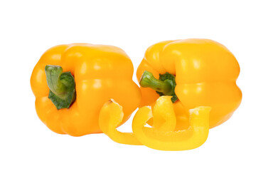 yellow pepper on transparent png