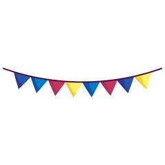 Isolated colored party ornament icon Vector