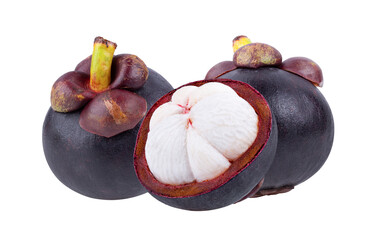 Mangosteen on transparent png