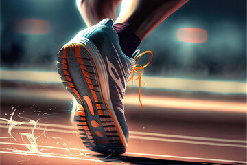 track running, runner, sport man, Made by AI,Artificial intelligence