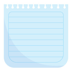 Isolated empty single paper school supply icon Vector