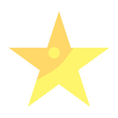 Isolated colored star shape icon Vector