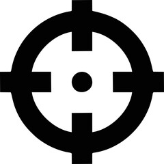 Fototapeta premium target focus illustration symbol in white background