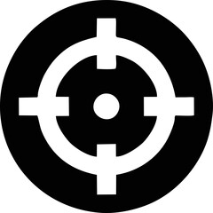 Fototapeta premium target focus illustration symbol in white background