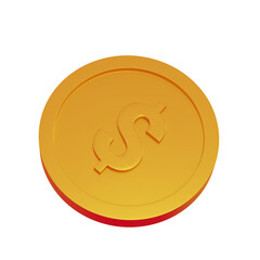 coin isolated on white