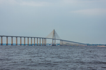 View of the Rio Negro Bridge - Manaus, Amazonas, Brazil