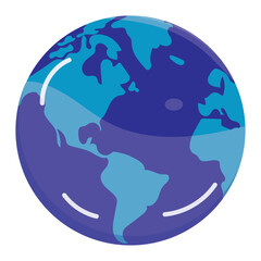 Isolated earth globe sketch image Vector