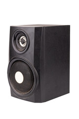 Obraz premium speaker black sound stereo speaker isolated on white background
