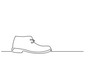 one line isolated vector object shoe - PNG image with transparent background