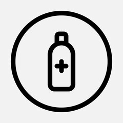 Antidote icon in line style, use for website mobile app presentation - obrazy, fototapety, plakaty