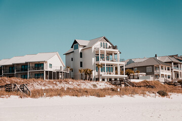 houses on the beach