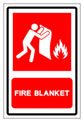 Fire Blanket Symbol Sign, Vector Illustration, Isolate On White Background Label. EPS10