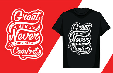 Lettering T Shirt Design, Motivational Saying T Shirt Design, Typography T Shirt Design