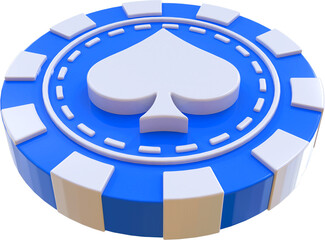Casino Poker Coin 3D 