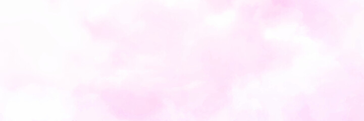 Clear pink and blue sky and white cloud detail with copy space. Sky Landscape Background.Summer heaven with colorful clearing sky. Vector illustration.Sweet sky clouds background.