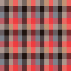 Japanese Plaid Checkered Vector Seamless Pattern