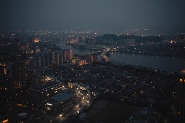 하이앵글 도시 야경