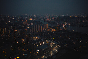 하이앵글 도시 야경