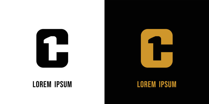Modern and powerful C1 logo design