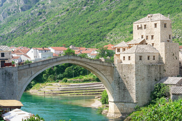 Fototapeta na wymiar Mostar Bridge - Bosnia and Herzegovina