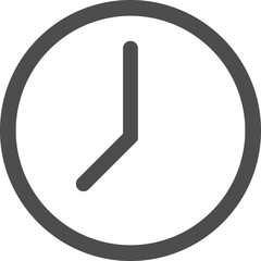 Clock icon. Time sign