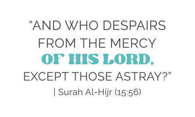 Surah Al-Hijr 15:56 Quran Verses retro minimal Ramadan typography sublimation on white background