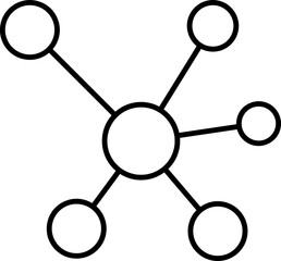 Molecule icon sign vector,Symbol, logo illustration for web and mobile on white background..eps