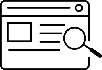 Web browser icon sign vector,Symbol, logo illustration on white background..eps