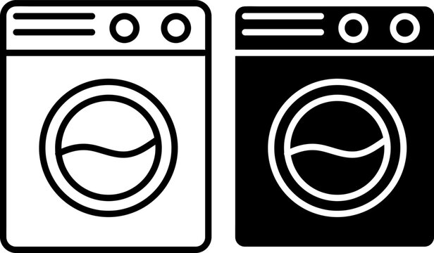  Washing machine icon sign vector,Symbol, logo illustration on white background..eps