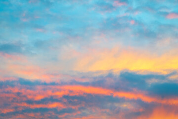 Atmospheric River Storm Clouds Clearing at Sunset