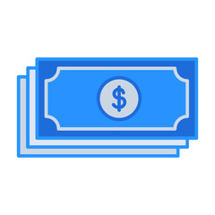 YAY business people icon with blue outline style. money, cash, bank, dollar, symbol, business, finance. Vector Illustration