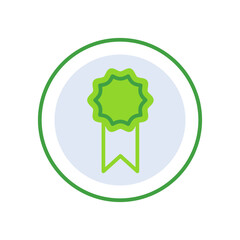 Achievement business people icon with green outline style. symbol, achievement, icon, success, sign, business, winner. Vector Illustration