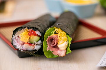 恵方巻き　sushi