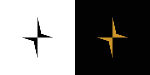 Modern and cool star icon logo design © Rusly