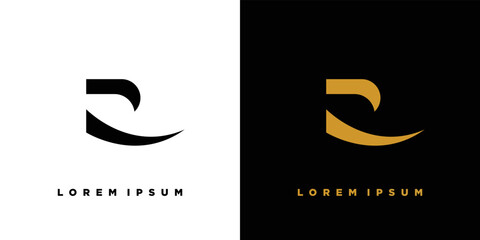 Modern and elegant R logo design