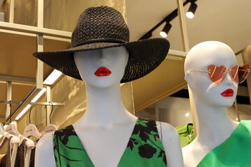 A mannequin is on display in a large store in Israel.