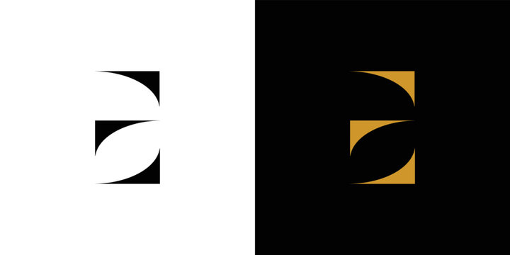 Modern and unique E logo design
