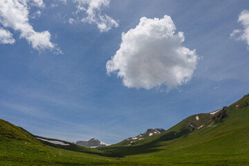 mountain landscape in the summer