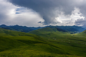 Fototapeta premium mountain landscape with clouds